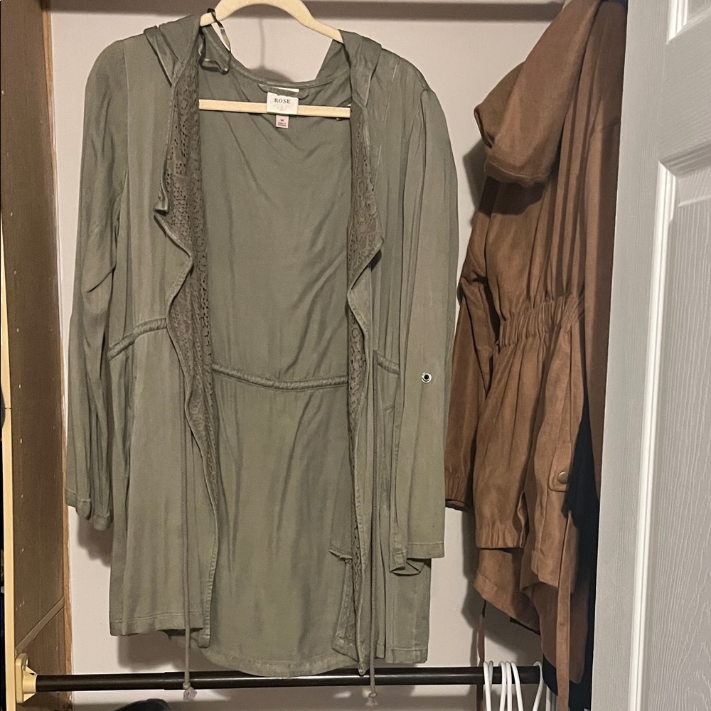 Knox Rose hooded Olive Utility Jacket
